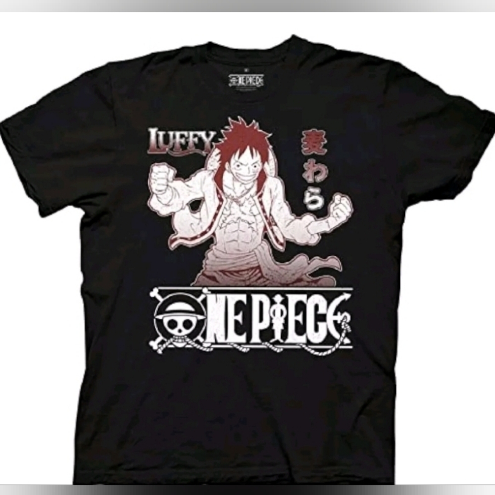 Luffy One Piece Red Theme Luggage Cover with Straw Hat Crew and Gear Transformation Design TS04 main image 0